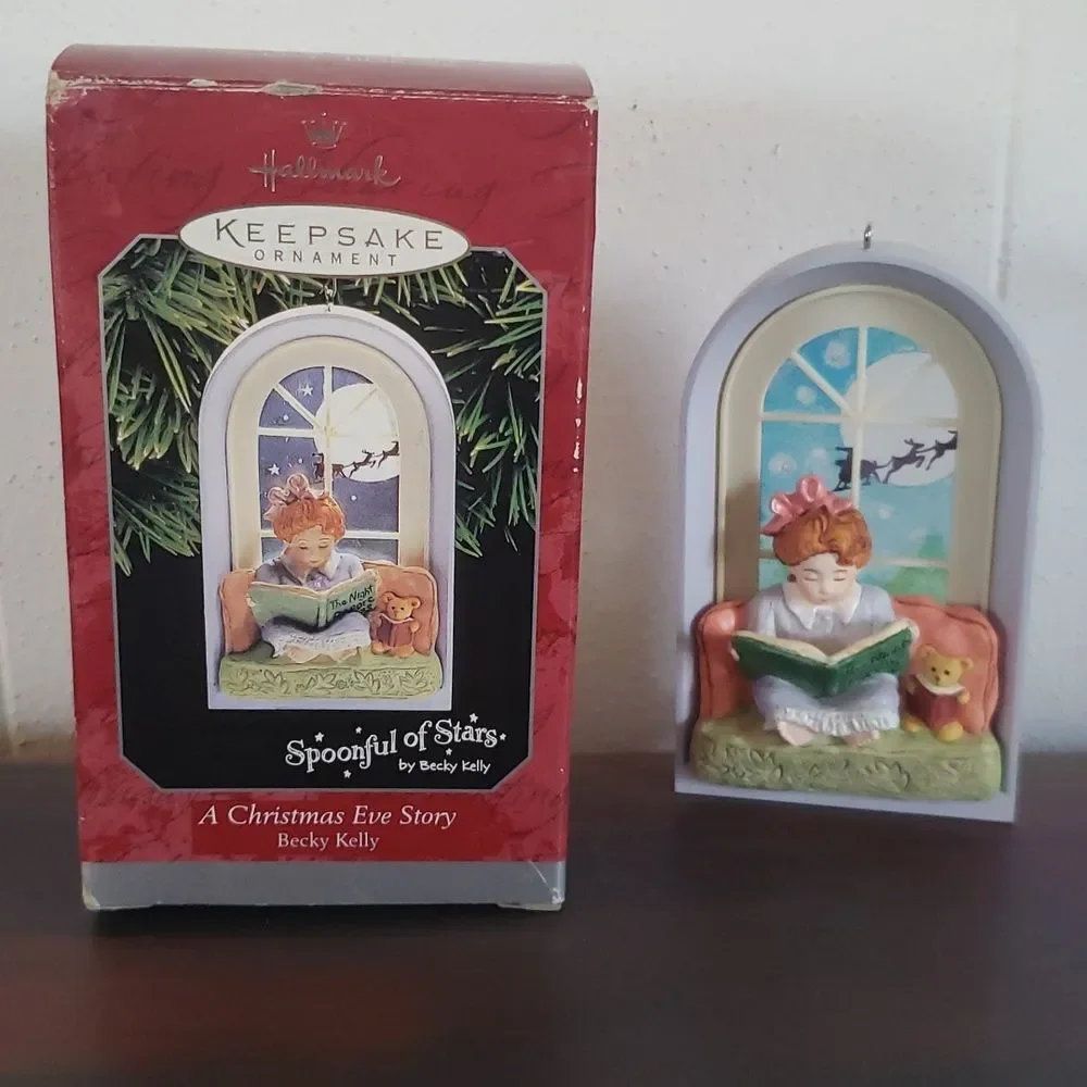 Vintage 1998 Hallmark Spoonful of Stars A Christmas Eve Story Tree Ornament